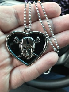 Las Vegas Raiders Raiderette necklace 24” Las Vegas Raiders-made in USA | eBay