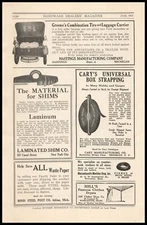 1917 Hastings Michigan Mfg Co. Ford Tire & Luggage Carrier By Greene Print Ad