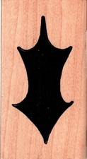 Denami Design  SM SOLID HOLLY  Wood Mounted Rubber Stamp Shadow Christmas