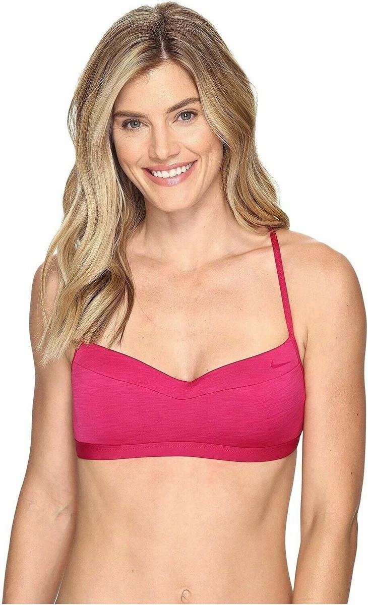 Nike Women's Iconic Heather Sculpt Bra Bikini Top Swimwear Size X-Large