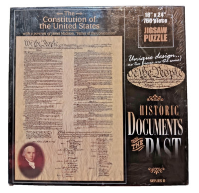 Historic Documents from the Past Constitution of the U.S. 750 Pcs Puzzle NEW