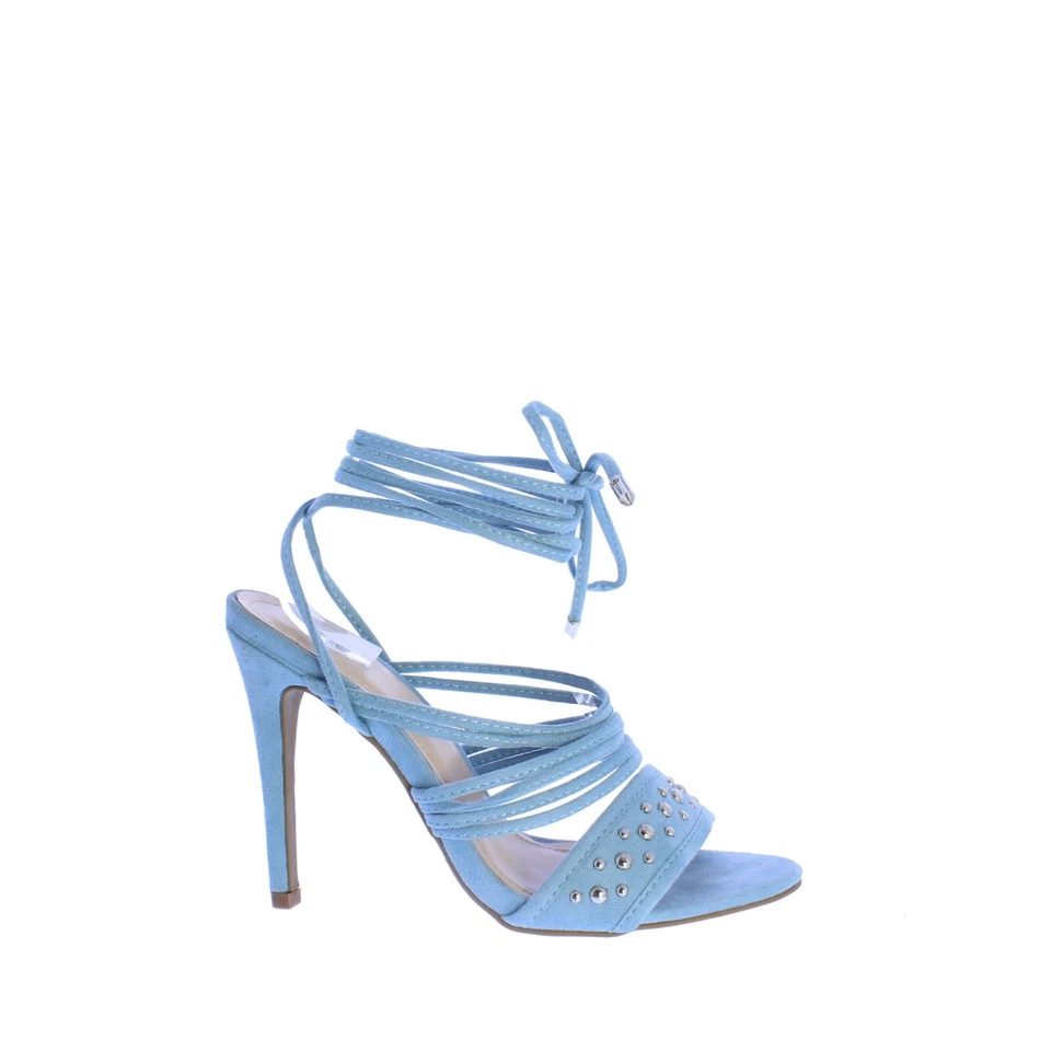 Sandalia con cordones M&L Honeypeach-22 para mujer en azul talla 9 Foto 2 de 4