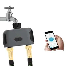 2Outlet Smart Watering Timer Wifi Automatic DripIrrigation Controller WaterValve