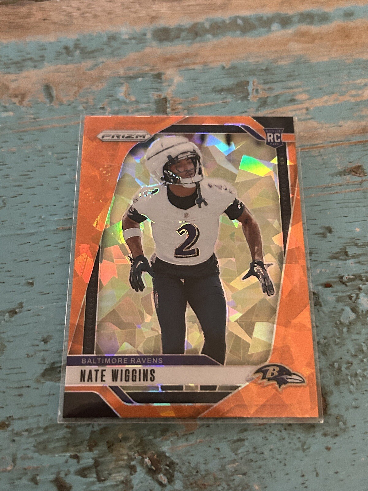 2024 Panini Prizm - Rookies Nate Wiggins #380 Orange Ice Prizm (RC)