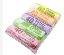Scented Pedal Bin Liners 20 Litre 40 Pack Tie Handle Bins Bags 45cm X 30cm