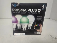 geeni Prisma Plus 800 A19 Multicolored Smart Bulb - 4 Pack