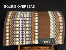 Western Horse Saddle Pad Blanket 100% New-Zealand Wool - Custom Your own Design