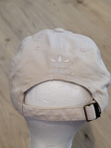 Adidas Baseball Cap Hat Adjustable Off White Embroidered Logo Dad Cap - Picture 4 of 6