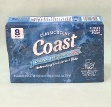 COAST Deodorant Soap 8 Pack of 3.2 oz Bars Cl...