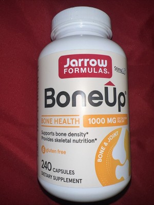Jarrow Formula Sealed BoneUp 1,000 mg, 240 Capsules Each Bottle Gluten Free New