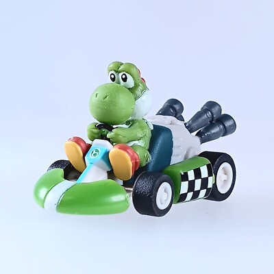 Yoshi Mario Kart Wii × Boss Pull Back Car Mini Figure Nintendo