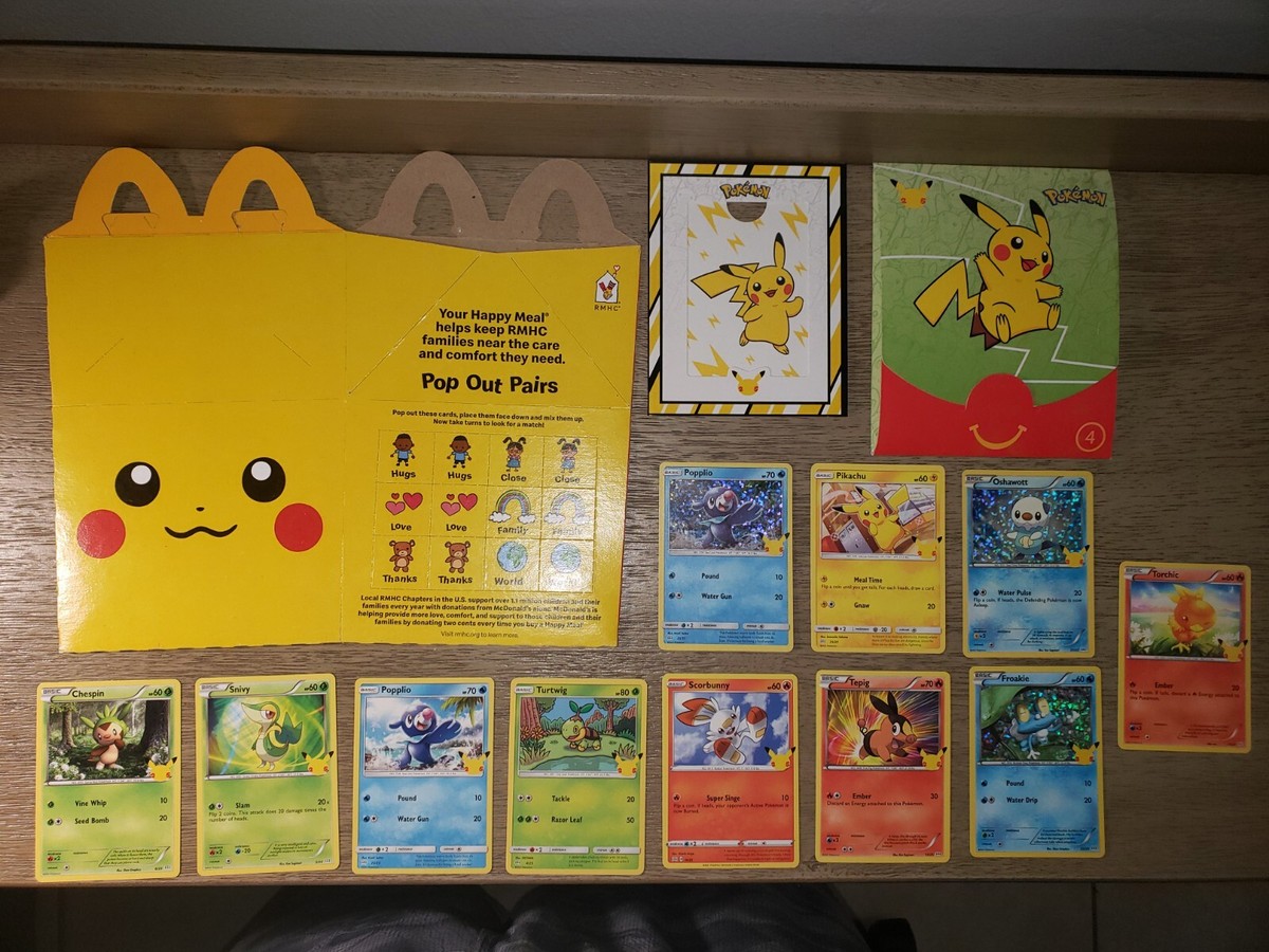 pokemon 25th anniversary Happy Meal box McDonald's exclusive