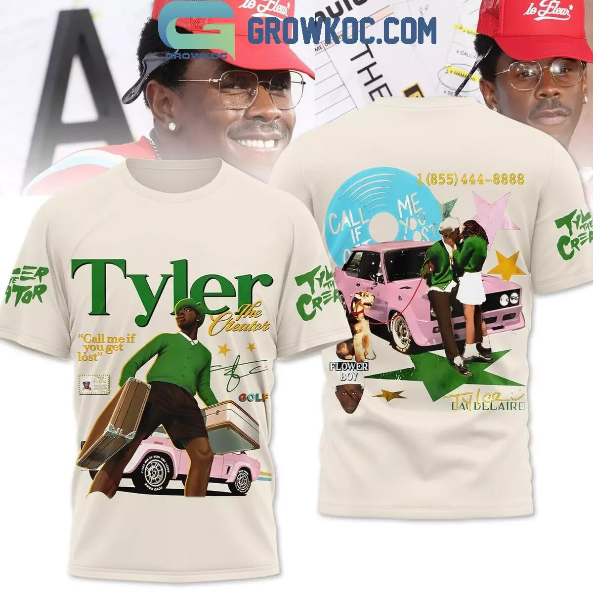 Tyler The Creator Flower Boy Call Me If You Need T-Shirt 3D A0701_17