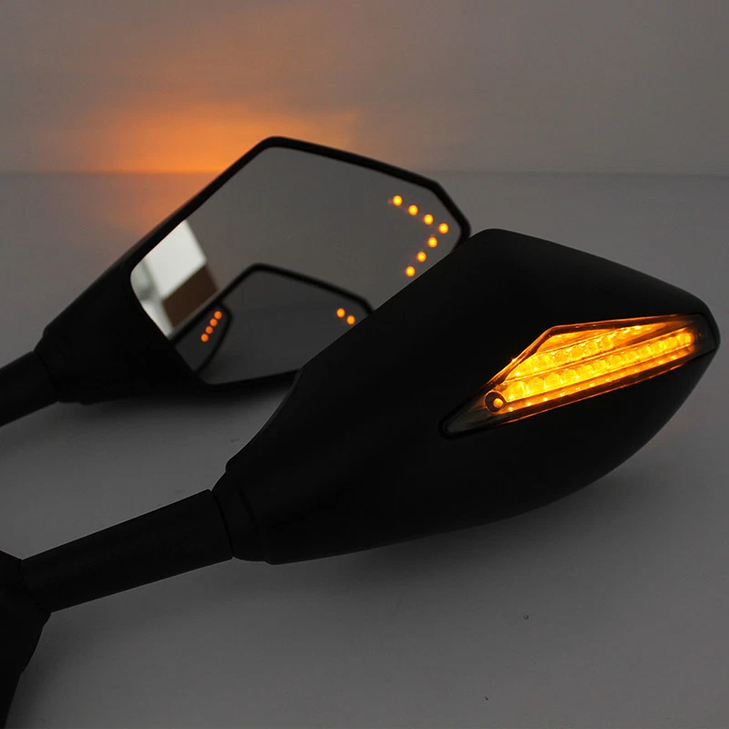 Espejos retrovisores laterales LED para motocicleta Honda Blackbird CBR1100XX 1997-2003 Foto 4 de 4