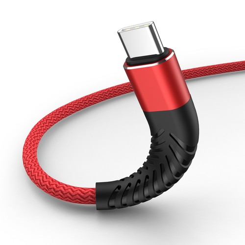 Câble USB C vers A tressé charge rapide cordon de chargement rapide pour Samsung LG V30 V50 - Photo 18 sur 20