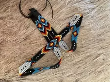 Western Seed Beaded Hat Band Fit Cowboy Hatband South West Multi Color Hat Band