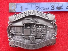 Vintage 2000 Nebraska Belt Buckle