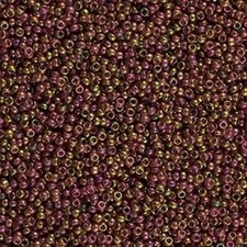Miyuki Round Rocaille Seed Beads Size 15/0 Rose Gold Luster 8.2GM 15-301