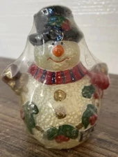 Vintage Christmas ￼Snowman Candle 5.5 Inches Tall New  Xmas