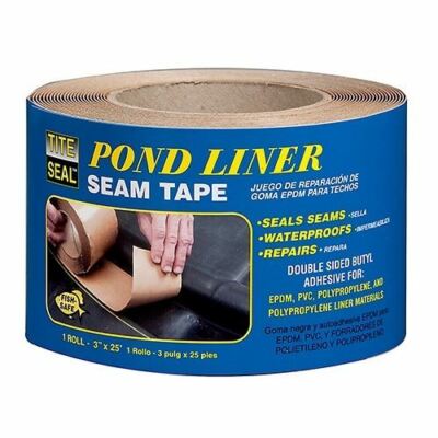 Tite Seal Pond Liner Seam Tape Double Sided Adhesive 3'' x 25' EPDM Liners PLST32