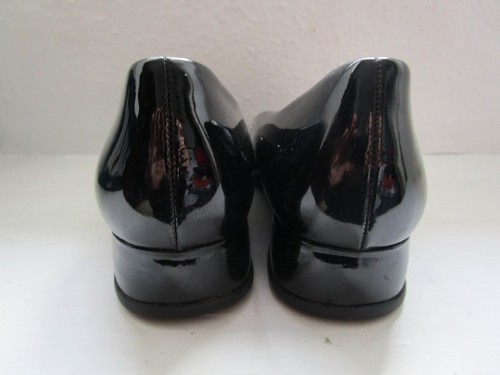 Vintage GABOR patent leather black shoes / flats, excellent cond, boxed UK 8 - Picture 3 of 13