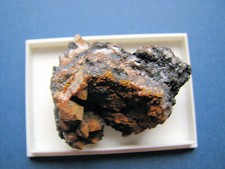 Brauneisen Quarz Pyrolusit Gr. Friederike  In/Harz In Ds.58 mm v. 2003  Nr. 32 g