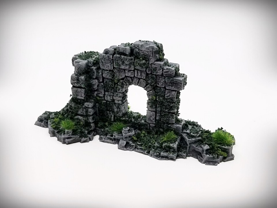 Kit De Débutant Anciennes Ruines - 10 Pièces - Terrain Pour Wargaming, RPG, AoS - Marque Terrainify