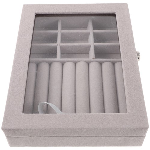 Jewelry Storage Box Travel Miss Earring Case Vanity Organization - Picture 6 of 12