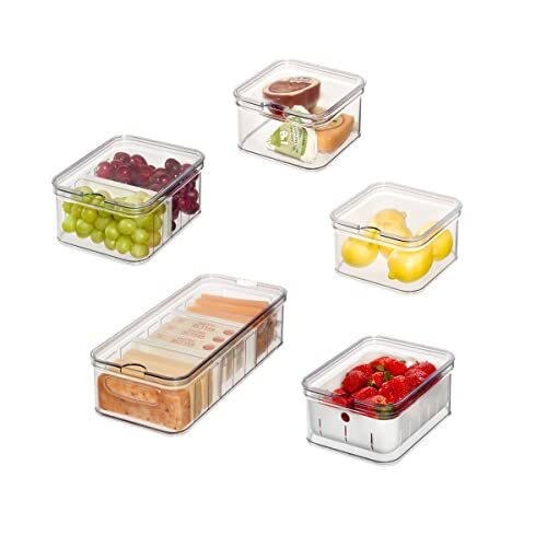 Sistema Organizzazione Frigorifero iDesign Crisp | 5 Pcs BPA-Free