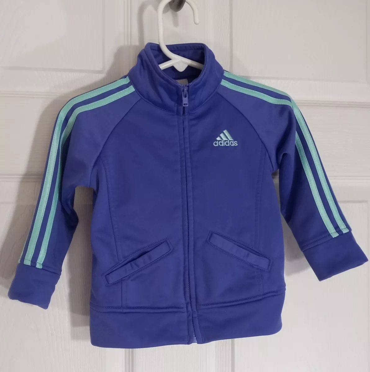 Adidas tracksuit baby blue sale