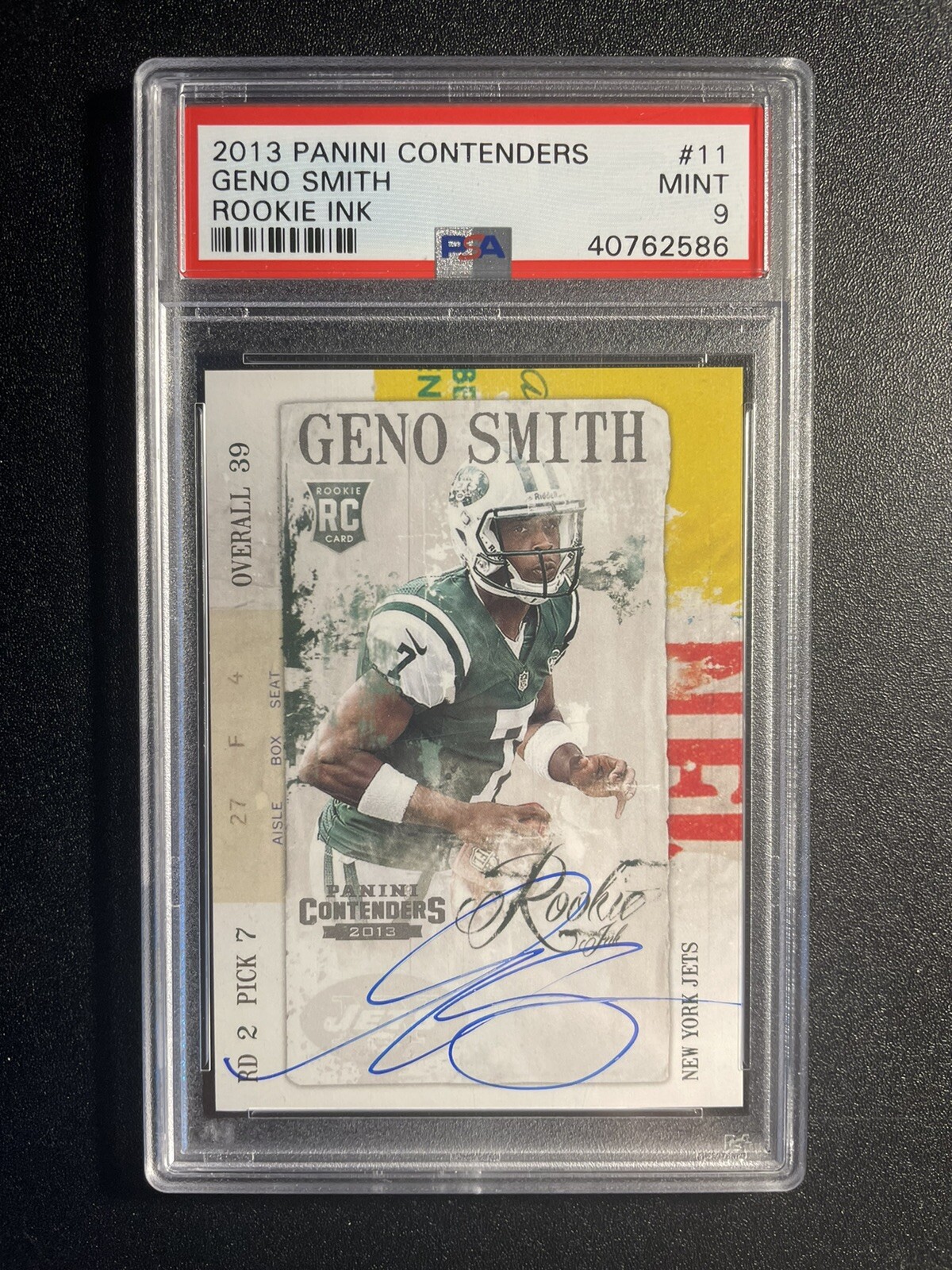 Geno Smith Panini Contenders Rookie Ink #11 Base