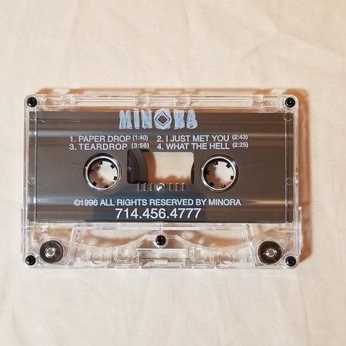 MINORA 4 Track Cassingle Cassette Single Paper Drop Demo Promo NOT CD 12" Vinyl - Picture 2 of 4
