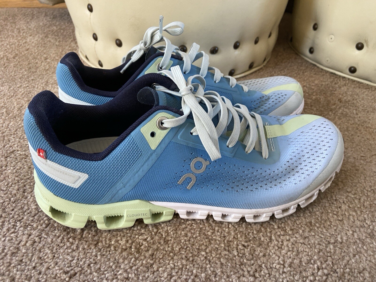 ON CLOUD CLOUDFLOW BLUE/LIME ZERO-GRAVITY RUNNING… - image 1