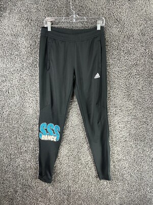 Adidas Climacool Pants Men's Small Black Athleisure Skinny Leg Pull On SSS Dance