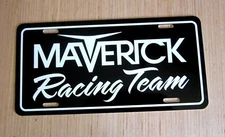 Ford MAVERICK Racing Team tag license car plate 1970 1971 1972 1973 1974 1975 76