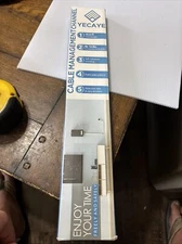 8 Pack Cable Management Under Desk J Channel Raceway with Double-Sided Adhesive