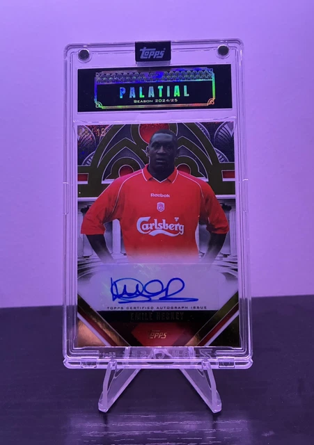 Topps Palatial Liverpool Emile Heskey Palatial Pose Autograph Black /10