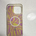 Purple/Yellow Beaded Patterned Magnetic Back. iphone 15 pro max — photo 2
