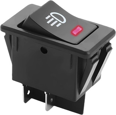 Red LED 4-Pin 12V 35A ON/OFF SPST Toggle Rocker Switch for Car RV Truck Marine B