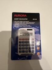 Image of Aurora HC133 Handy Pocket Calculator Big Number Display, Dual Powered, 8 Digit