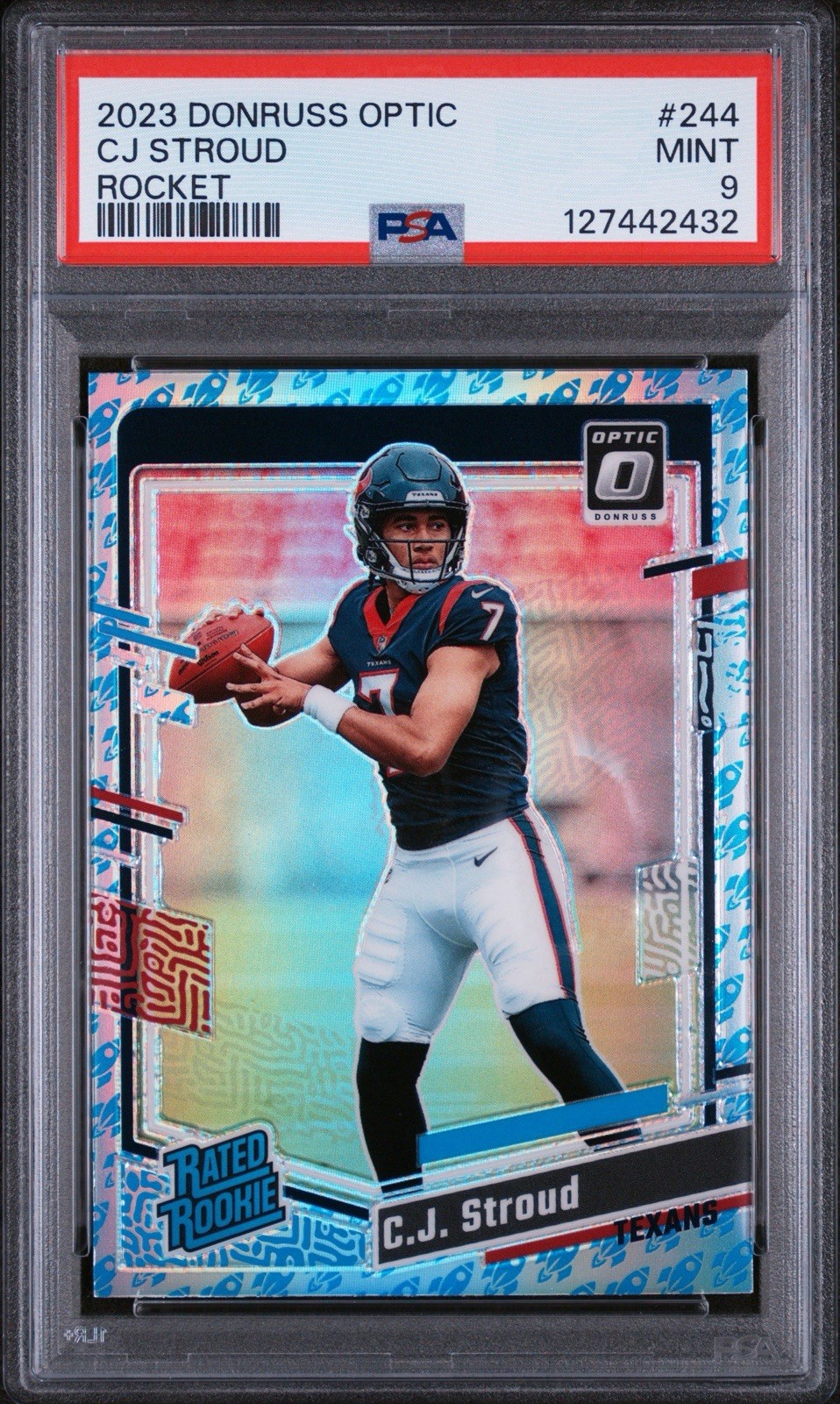 2023 Panini Donruss Optic - Rated Rookie C.J. Stroud #244 Rocket PSA 9