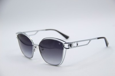 NEW CHAMPION MARI C01 SILVER MARBLE GRADIENT AUTHENTIC FRAME SUNGLASSES 56-17