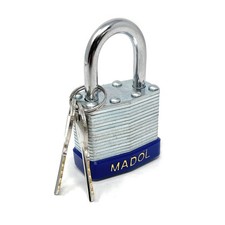 Laminated Heavy Duty Padlock with keys, 40 mm Hardened Shackle, Keyed Different