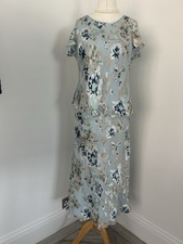 Jaques Vert Ladies 2 Piece Wedding Occasion Outfit. Pale Blue. 14. MR27303 