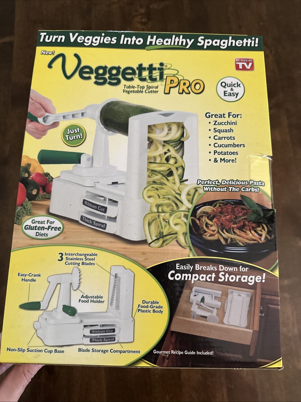 Spiral Vegetable Slicer Spiralizer Blade Pasta Vegetables Veggie Cutter Maker