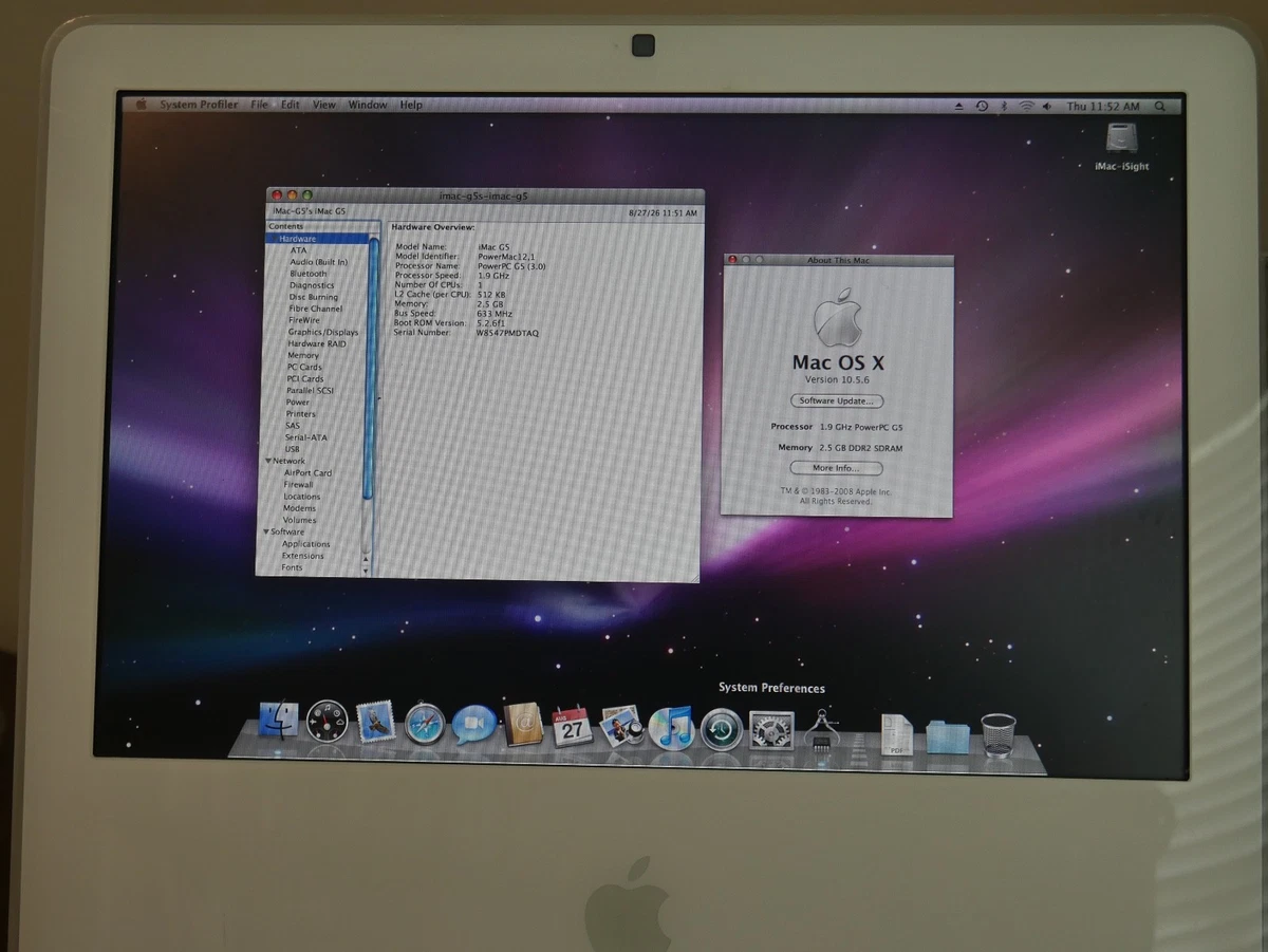Apple iMac PowerPC G5 Apple All-in-Ones-In - One Computers for