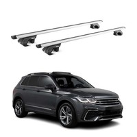 DachträGer GrundtäGer FüR VW Tiguan II 2016-2023 90Kg Aluminium Silber 2X ABE
