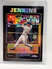 2005 Topps Chrome Geoff Jenkins Black Refractor #316 Serial Numbered 189/225