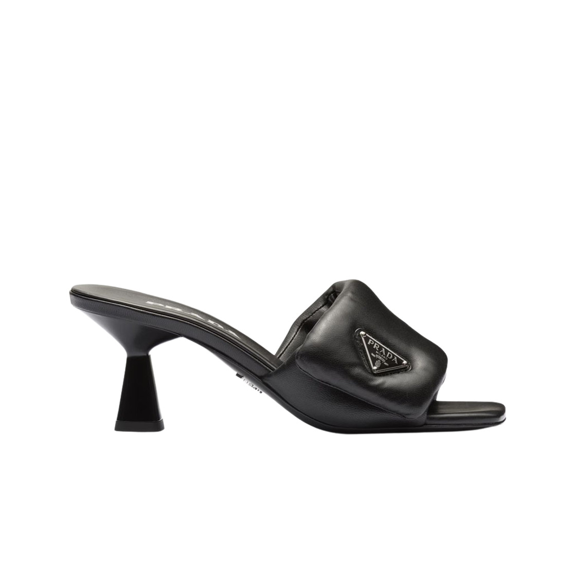 Prada Soft Padded Nappa Sandals Black Women's Shoes