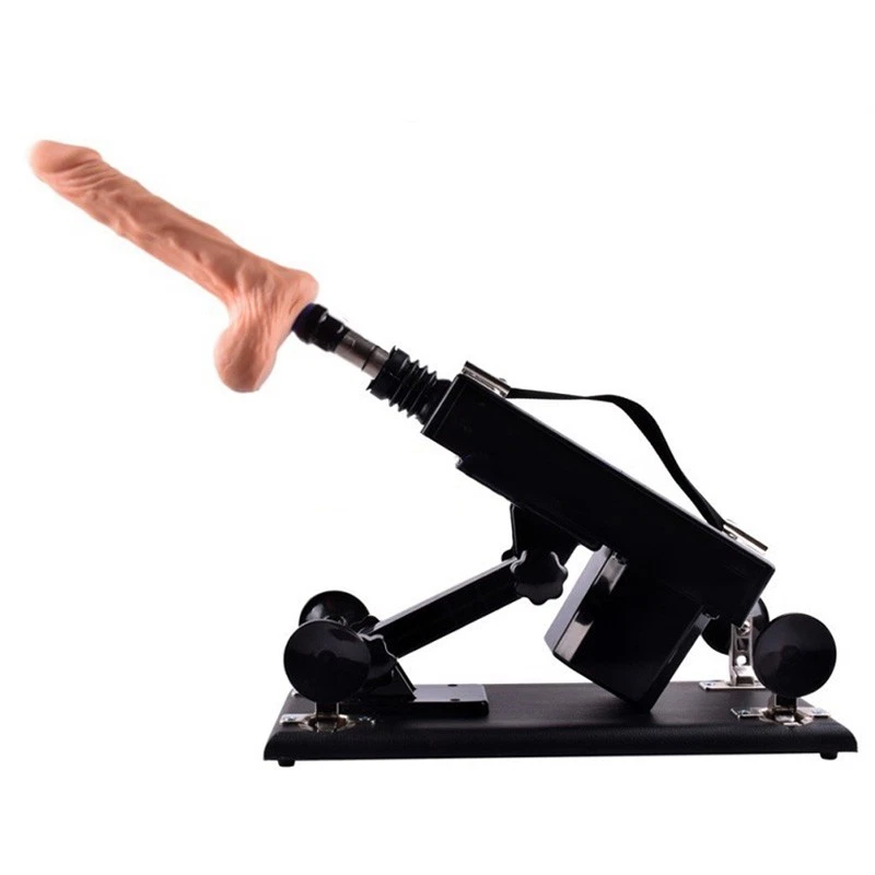 Thrusting Sex Machine Kit Telescopic Realistic Dildo Dong Vibrator Adult Sex Toy - image 2 of 4